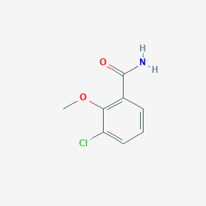 molecular formula C8H8ClNO2 B3279433 3-Chloro-2-methoxybenzamide CAS No. 692754-97-5