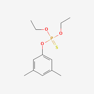 molecular formula C12H19O3PS B3279468 Phosphorothioic acid, O-(3,5-dimethylphenyl) O,O-diethyl ester CAS No. 69318-44-1