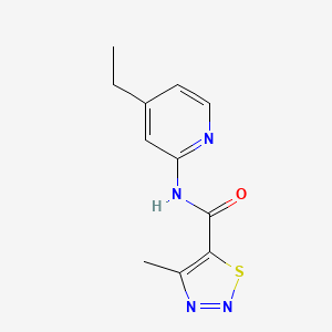 N-(4-Ethylpyridin-2-yl)-4-methyl-1,2,3-thiadiazole-5-carboxamide