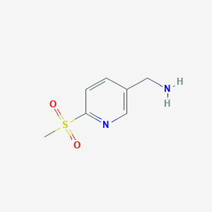 (6-(Methylsulfonyl)pyridin-3-yl)methanamine