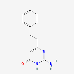 molecular formula C12H13N3O B3279596 2-Amino-6-(2-phenylethyl)pyrimidin-4(3h)-one CAS No. 6951-49-1