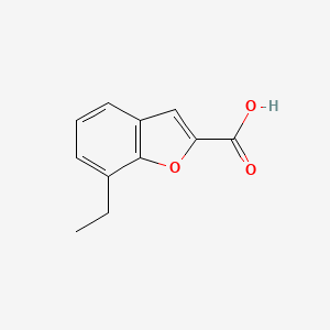 molecular formula C11H10O3 B3279607 7-Ethyl-1-benzofuran-2-carboxylic acid CAS No. 69543-82-4