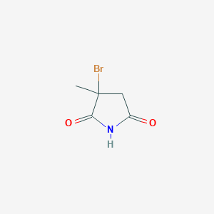 molecular formula C5H6BrNO2 B3279642 3-Bromo-3-methyl-pyrrolidine-2,5-dione CAS No. 69636-52-8