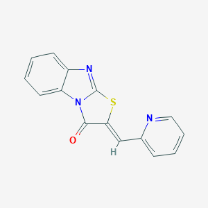 molecular formula C15H9N3OS B327966 (2Z)-2-(pyridin-2-ylmethylidene)-[1,3]thiazolo[3,2-a]benzimidazol-1-one 