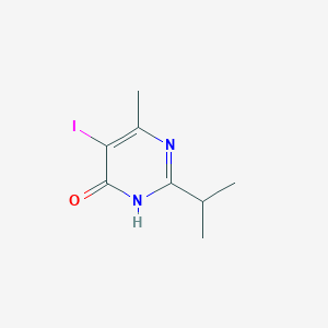 molecular formula C8H11IN2O B3279674 5-Iodo-6-methyl-2-(propan-2-yl)pyrimidin-4(1H)-one CAS No. 69696-38-4