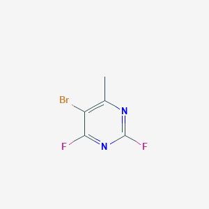 molecular formula C5H3BrF2N2 B3279686 5-Bromo-2,4-difluoro-6-methylpyrimidine CAS No. 697-81-4