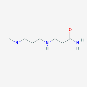 molecular formula C8H19N3O B3279735 3-[3-(Dimethylamino)propylamino]propanamide CAS No. 69852-49-9