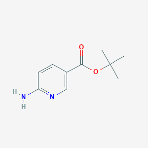 molecular formula C10H14N2O2 B3279744 叔丁基6-氨基吡啶-3-羧酸酯 CAS No. 69879-20-5