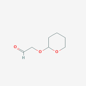molecular formula C7H12O3 B3279746 2-((tetrahydro-2H-pyran-2-yl)oxy)acetaldehyde CAS No. 699-13-8