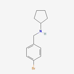 N-[(4-bromophenyl)methyl]cyclopentanamine