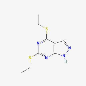 4,6-Bis(ethylthio)-1H-pyrazolo[3,4-d]pyrimidine