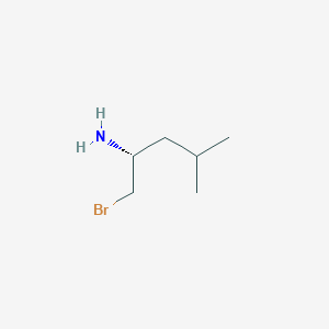 (R)-1-Bromo-4-methylpentan-2-amine
