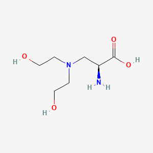 molecular formula C7H16N2O4 B3279814 (S)-2-氨基-3-[双(2-羟乙基)氨基]丙酸 CAS No. 700801-50-9