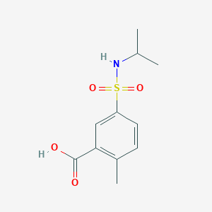 molecular formula C11H15NO4S B3279834 5-[(Isopropylamino)sulfonyl]-2-methylbenzoic acid CAS No. 701272-37-9
