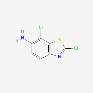 molecular formula C7H4Cl2N2S B3279893 2,7-Dichlorobenzo[d]thiazol-6-amine CAS No. 70200-94-1