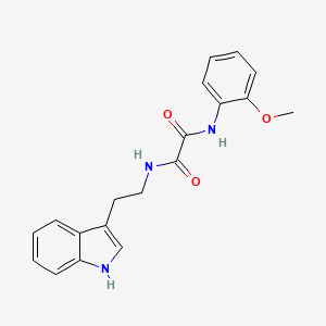 molecular formula C19H19N3O3 B3279906 N-[2-(1H-indol-3-yl)ethyl]-N'-(2-methoxyphenyl)ethanediamide CAS No. 702646-58-0