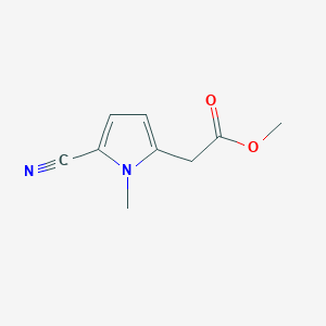Methyl 2-(5-cyano-1-methyl-1H-pyrrol-2-yl)acetate