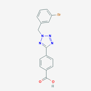 molecular formula C15H11BrN4O2 B327994 4-[2-(3-bromobenzyl)-2H-tetraazol-5-yl]benzoic acid 