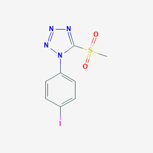 molecular formula C8H7IN4O2S B327995 1-(4-iodophenyl)-5-(methylsulfonyl)-1H-tetrazole 