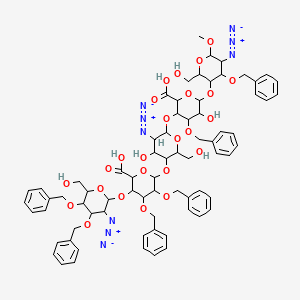 molecular formula C73H83N9O25 B3279977 Fondaparinux sodium intermediate c CAS No. 704210-18-4