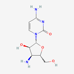 molecular formula C9H14N4O4 B3279998 3'-Amino-3'-deoxycytidine CAS No. 70580-89-1