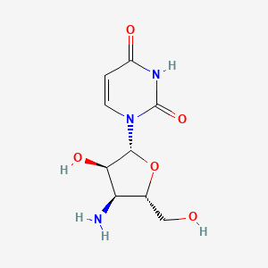 molecular formula C9H13N3O5 B3279999 3'-Amino-3'-deoxyuridine CAS No. 70580-90-4