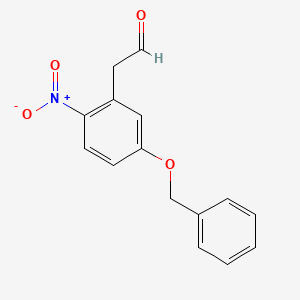 molecular formula C15H13NO4 B3280005 3-Benzyloxy-6-nitrophenylacetaldehyde CAS No. 705961-42-8
