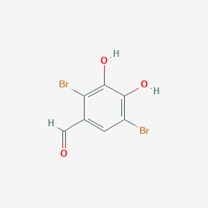 molecular formula C7H4Br2O3 B3280012 2,5-二溴-3,4-二羟基苯甲醛 CAS No. 70625-28-4