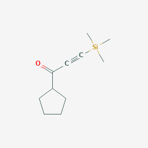 1-Cyclopentyl-3-(trimethylsilyl)prop-2-yn-1-one
