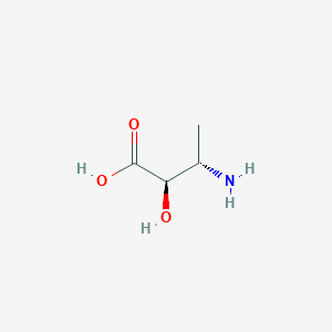 molecular formula C4H9NO3 B3280032 (2R,3S)-3-Amino-2-hydroxybutyric acid CAS No. 70671-47-5