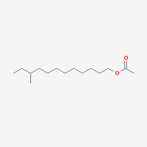 molecular formula C15H30O2 B3280046 10R-Methyldodecyl acetate CAS No. 70711-42-1