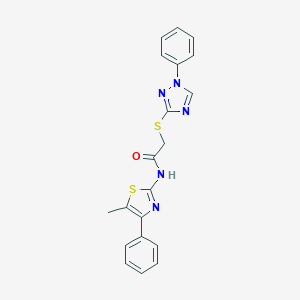 N-(5-methyl-4-phenyl-1,3-thiazol-2-yl)-2-[(1-phenyl-1H-1,2,4-triazol-3-yl)sulfanyl]acetamide