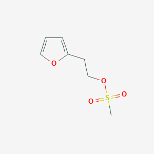 molecular formula C7H10O4S B3280061 2-(furan-2-yl)ethyl methanesulfonate CAS No. 70745-41-4