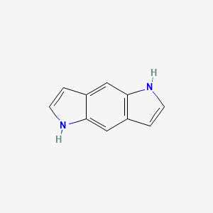 molecular formula C10H8N2 B3280063 1,5-Dihydropyrrolo[2,3-f]indole CAS No. 7075-68-5