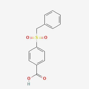 molecular formula C14H12O4S B3280084 4-Phenylmethanesulfonylbenzoic acid CAS No. 70793-11-2