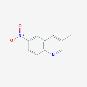molecular formula C10H8N2O2 B3280109 3-甲基-6-硝基喹啉 CAS No. 70858-08-1