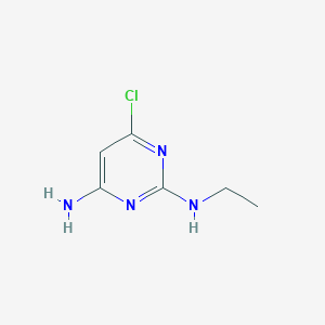 molecular formula C6H9ClN4 B3280143 6-Chloro-N2-ethylpyrimidine-2,4-diamine CAS No. 70958-42-8