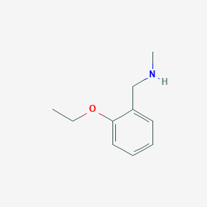 molecular formula C10H15NO B3280157 1-(2-ethoxyphenyl)-N-methylmethanamine CAS No. 709651-39-8