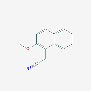 molecular formula C13H11NO B3280194 2-(2-Methoxynaphthalen-1-yl)acetonitrile CAS No. 71056-97-8