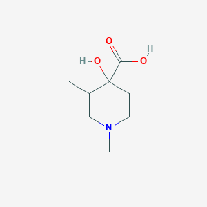 4-Hydroxy-1,3-dimethylpiperidine-4-carboxylic acid