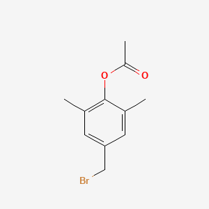 molecular formula C11H13BrO2 B3280222 4-(Bromomethyl)-2,6-dimethylphenyl acetate CAS No. 711-95-5