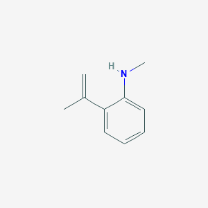 molecular formula C10H13N B3280249 N-甲基-2-(丙-1-烯-2-基)苯胺 CAS No. 7117-17-1