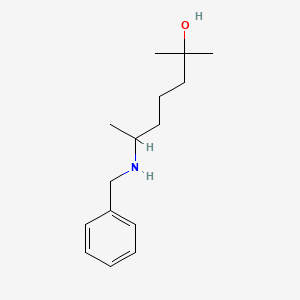 molecular formula C15H25NO B3280257 6-Benzylamino-2-Methyl-2-Heptanol CAS No. 71173-00-7