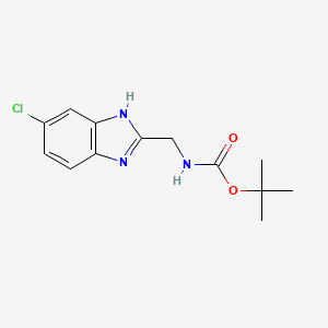 tert-Butyl ((5-chloro-1H-benzo[d]imidazol-2-yl)methyl)carbamate
