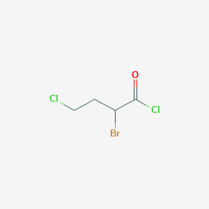 molecular formula C4H5BrCl2O B3280308 2-Bromo-4-chlorobutanoyl chloride CAS No. 71254-32-5