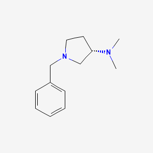 molecular formula C13H20N2 B3280329 (S)-1-Benzyl-3-N,N-dimethylaminopyrrolidine CAS No. 713141-64-1