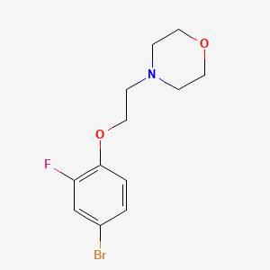 molecular formula C12H15BrFNO2 B3280396 4-(2-(4-Bromo-2-fluorophenoxy)ethyl)morpholine CAS No. 714237-09-9