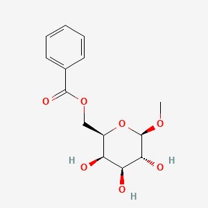 molecular formula C14H18O7 B3280409 beta-D-Galactopyranoside, methyl, 6-benzoate CAS No. 71454-33-6