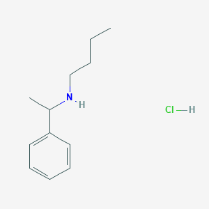 molecular formula C12H20ClN B3280411 Butyl(1-phenylethyl)amine hydrochloride CAS No. 71475-28-0