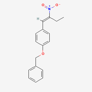 molecular formula C17H17NO3 B3280419 1-(Benzyloxy)-4-(2-nitrobut-1-en-1-yl)benzene CAS No. 71488-39-6